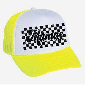 Mama Neon Yellow Trucker Hat